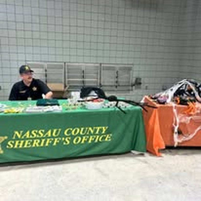 The Nassau County Sheriff’s Office booth at a community event.